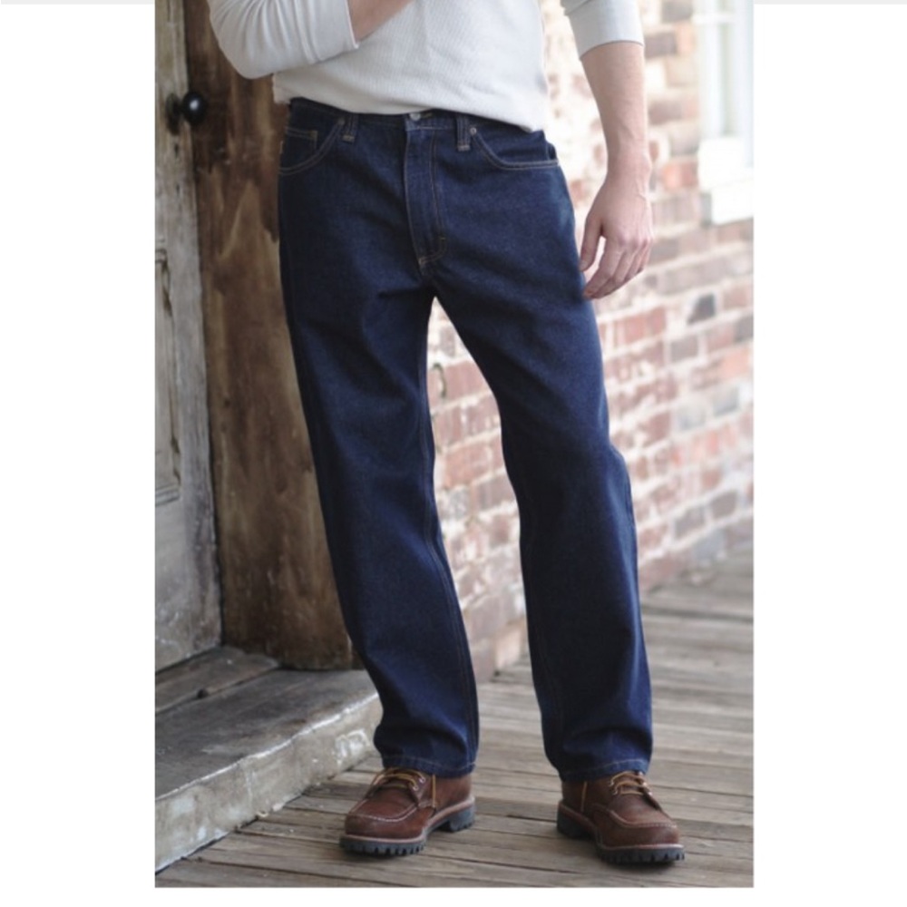 Diamond Gusset Dark Wash Regular Fit Jeans